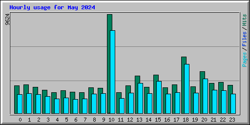Hourly usage for May 2024